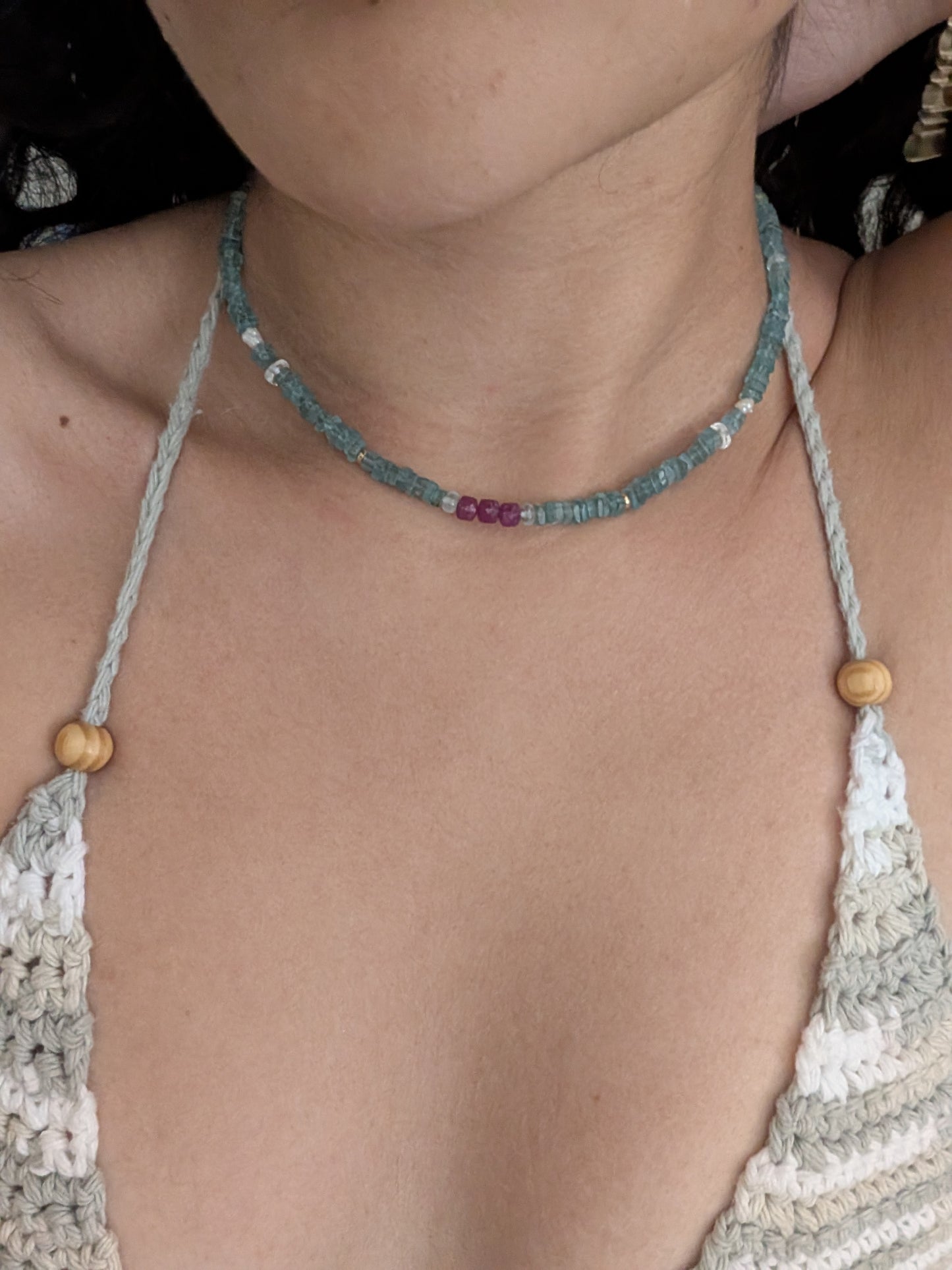 Ruby Tide Choker Necklace
