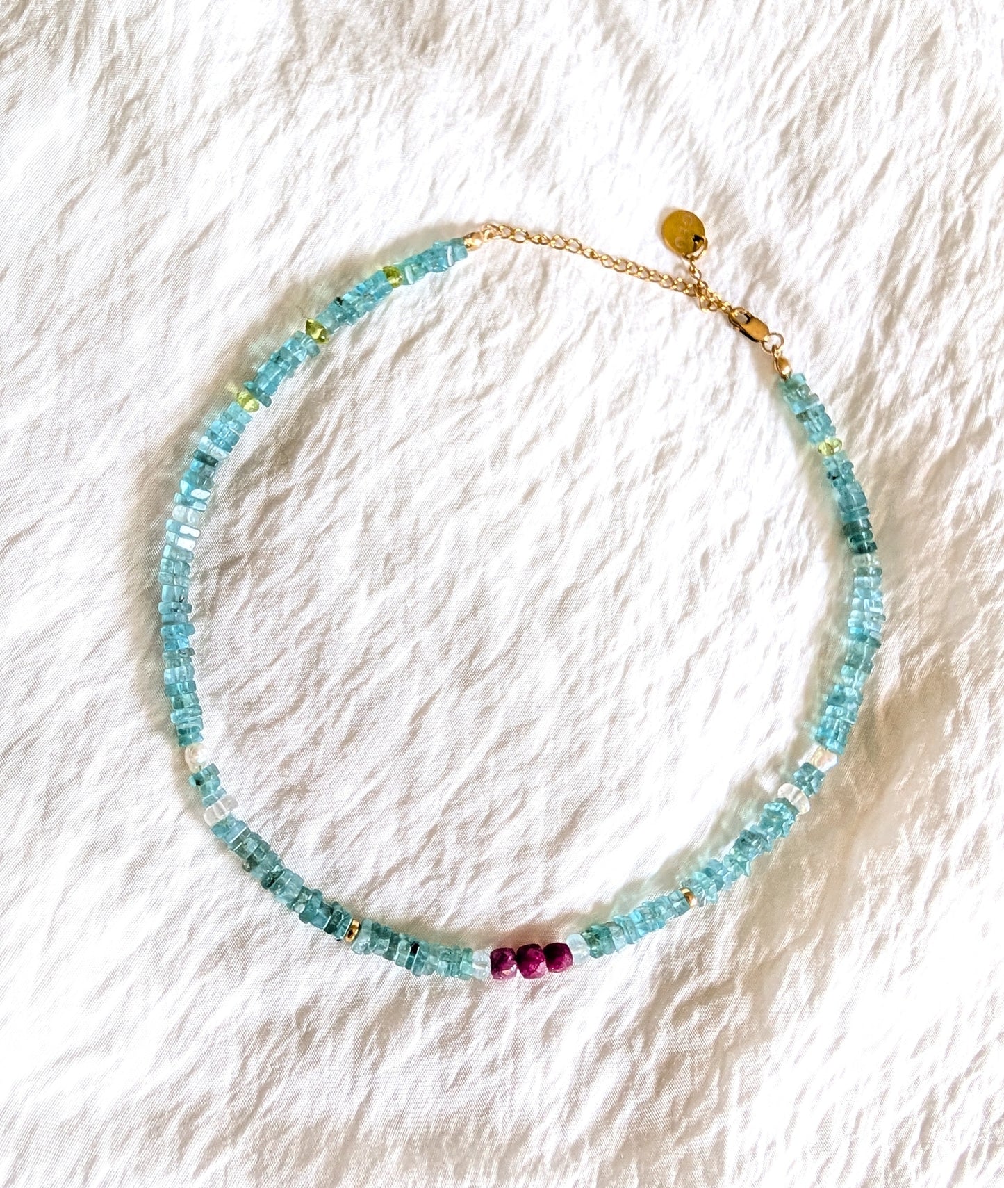 Ruby Tide Choker Necklace