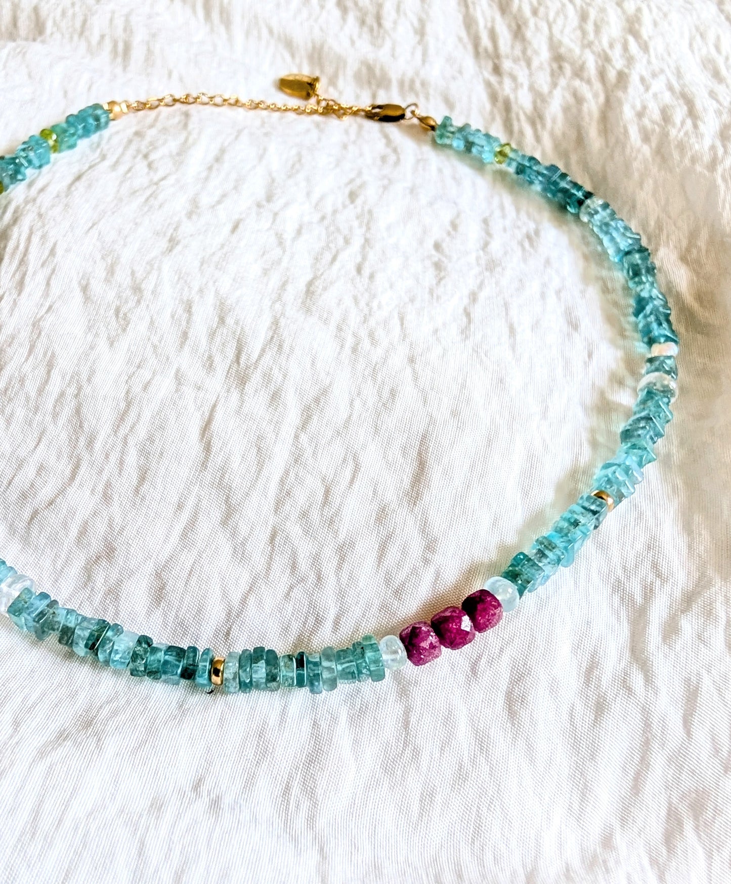 Ruby Tide Choker Necklace
