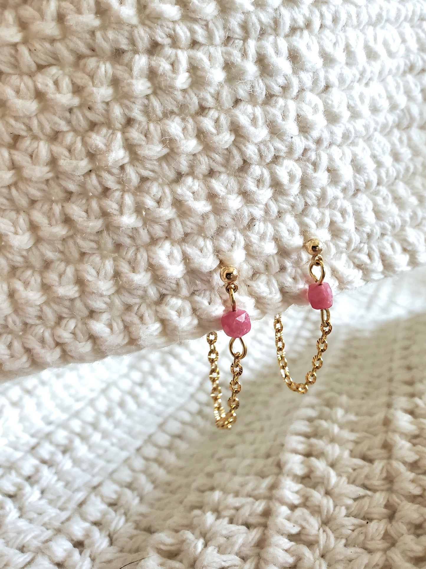 Boucles d'oreilles Baby Rosa