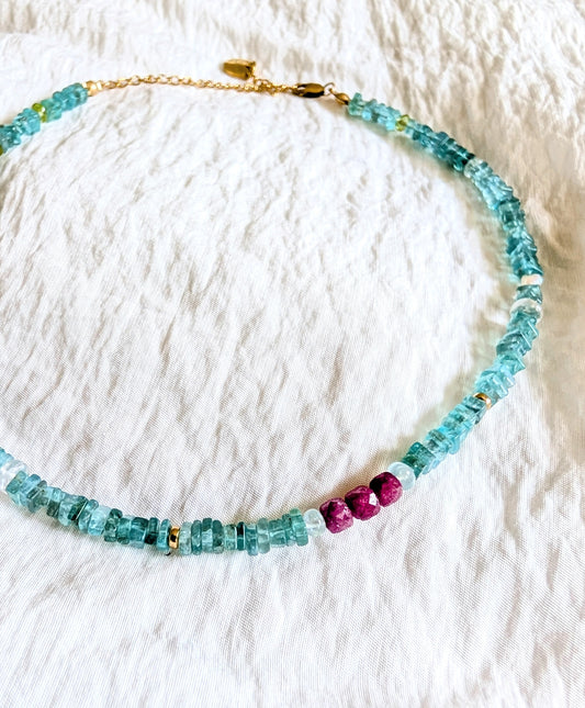 Ruby Tide Choker Necklace